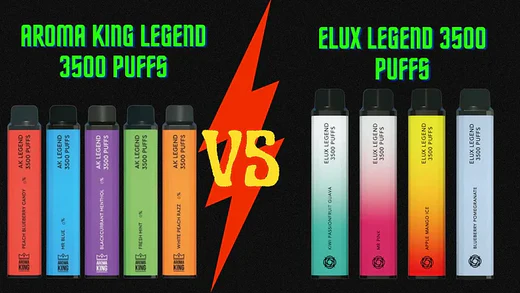 Elux 3500 Puffs Vape VS. Aroma King Legend 3500 Puffs Vape!